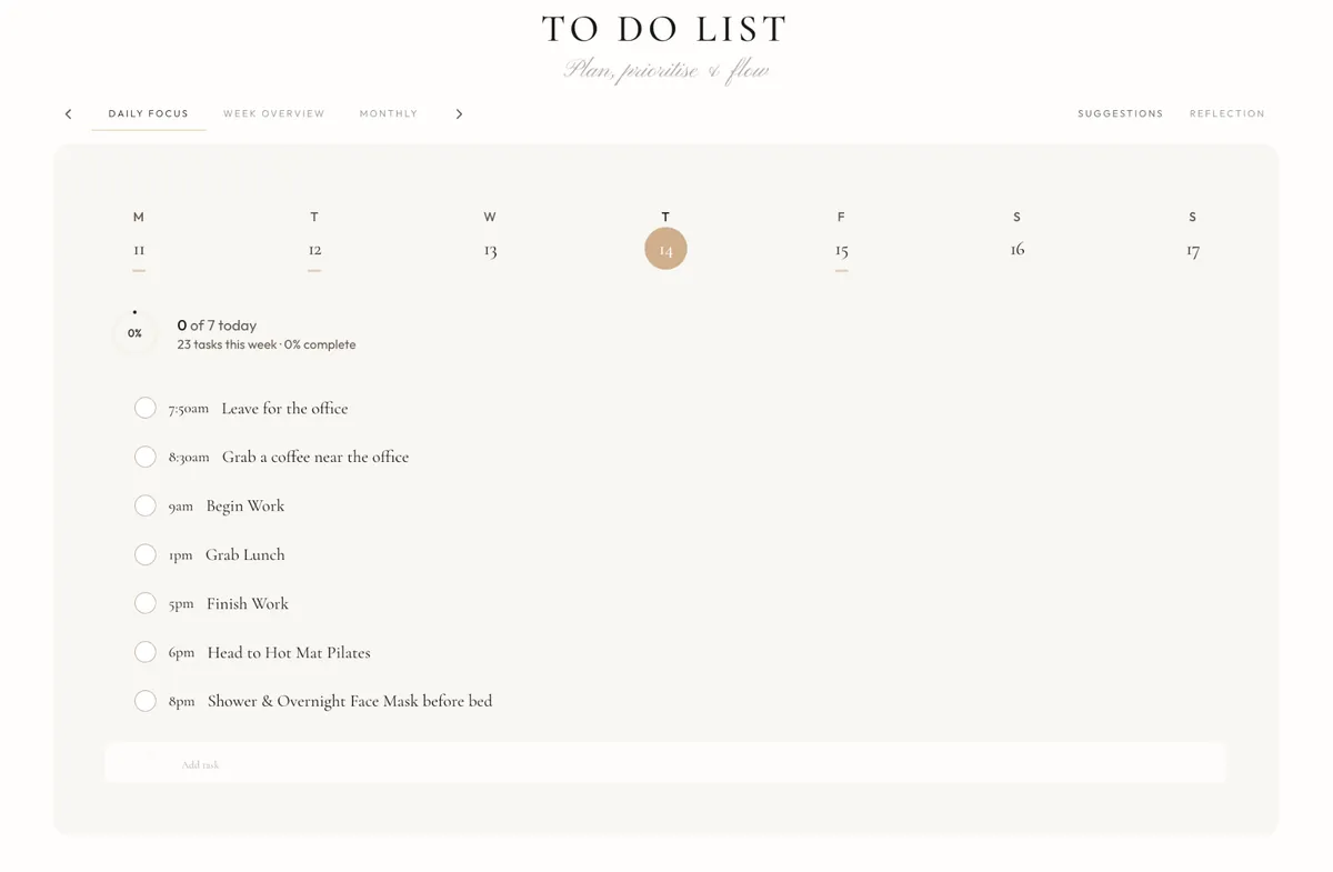 To Do List